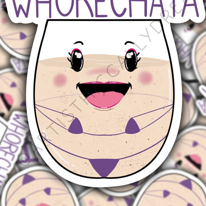 Autocollant Whorechata pour la vente par Artisthiccally Drea