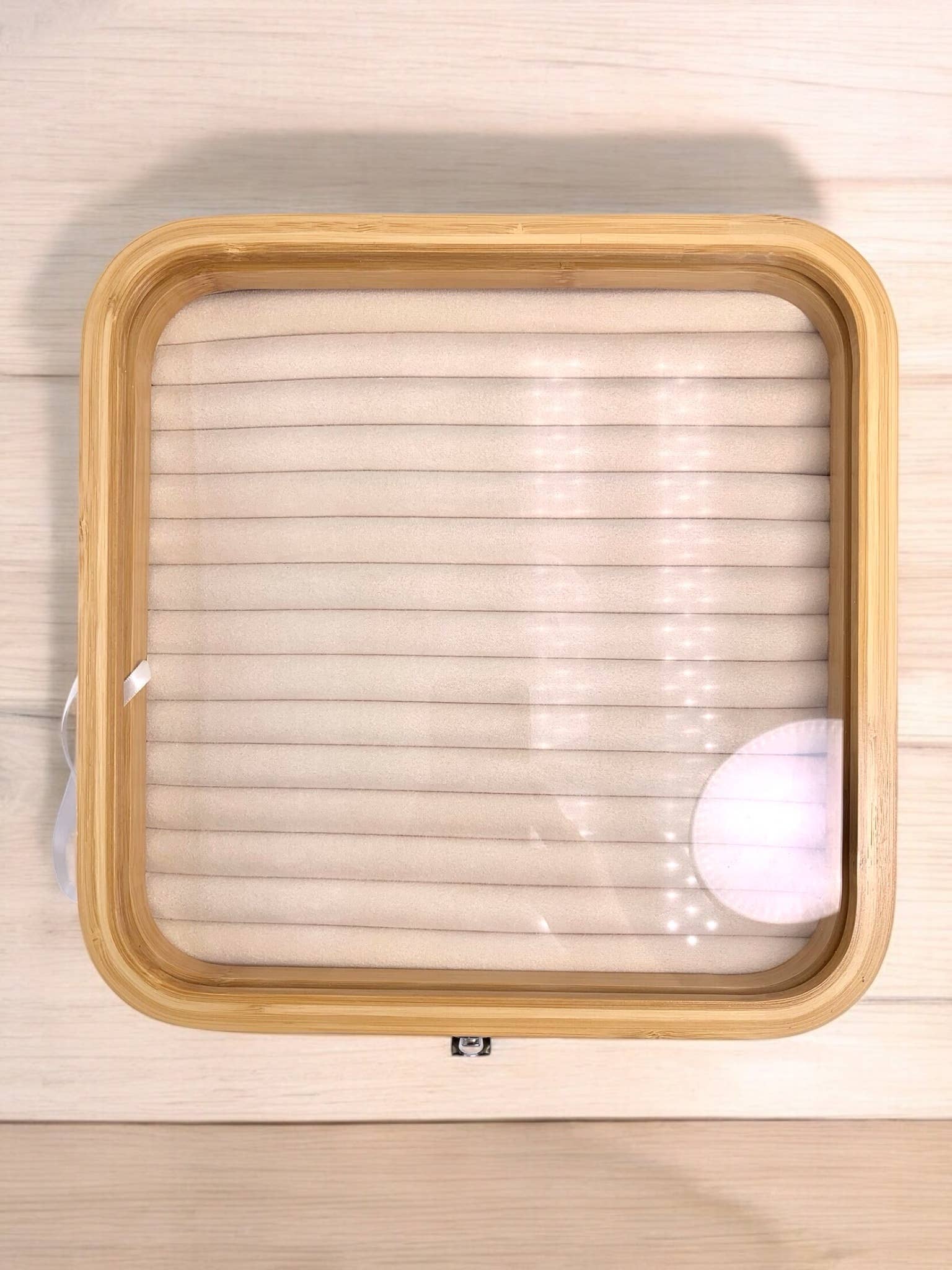 Beige Ring display tray (30.5x30.5x5.5cm) RY28 for wholesale on Faire1