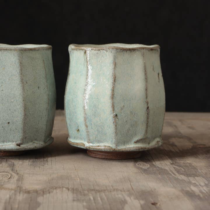 Matt Fishman Pottery - Wholesale Drinking Glass/Cup - Wild Clay and Glaze Teacup White Ash Glaze12