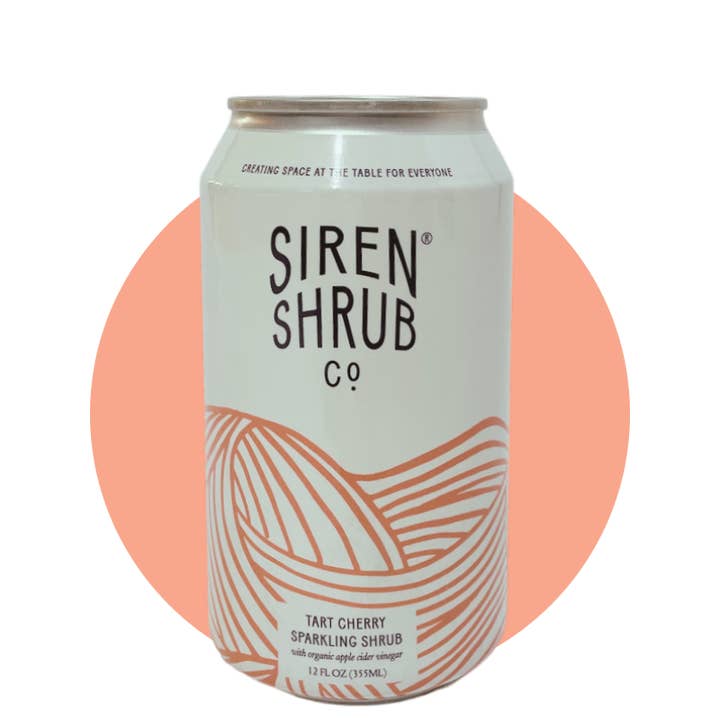 Tart Cherry Sparkling Shrub (4pk) for wholesale by Siren Shrub Company LLC