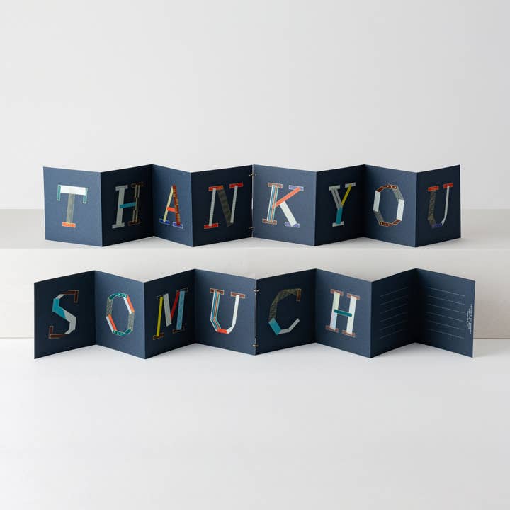 THANK YOU SO MUCH Moji Accordion Card 2 for wholesale by Nandaka