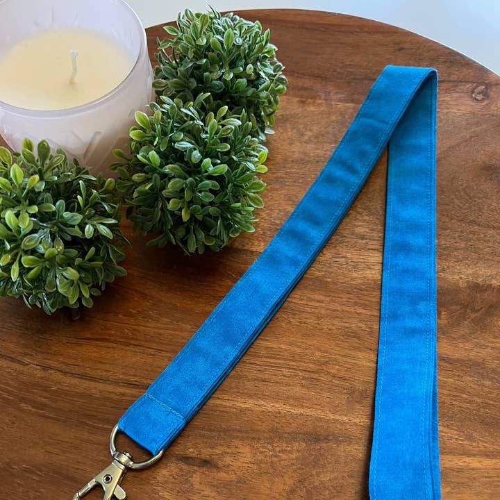 The Lanyard Boutique – wholesale Snodd - Dam – Mörka turkosa tonala nyckelband0