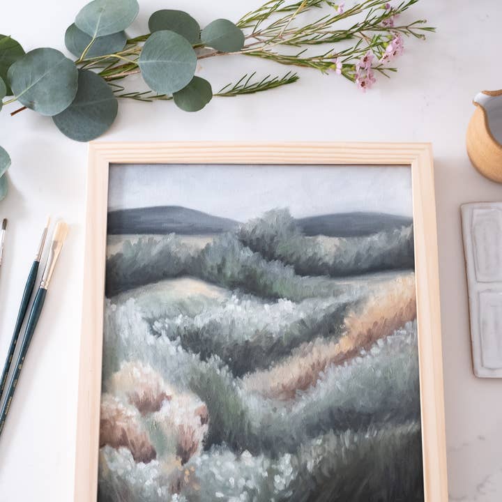 Fall Field kunstdruk op canvas voor wholesale door Jessica Frasz Studio