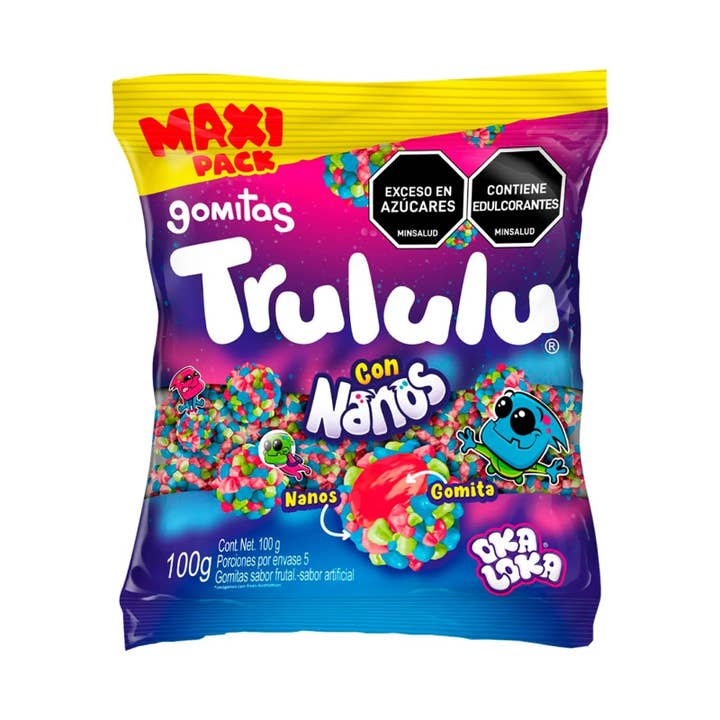 Trululu Gummies with Nanos – 100g (3.5 oz) – Fruity Colombian Gummy Candies for wholesale by JETa Imports