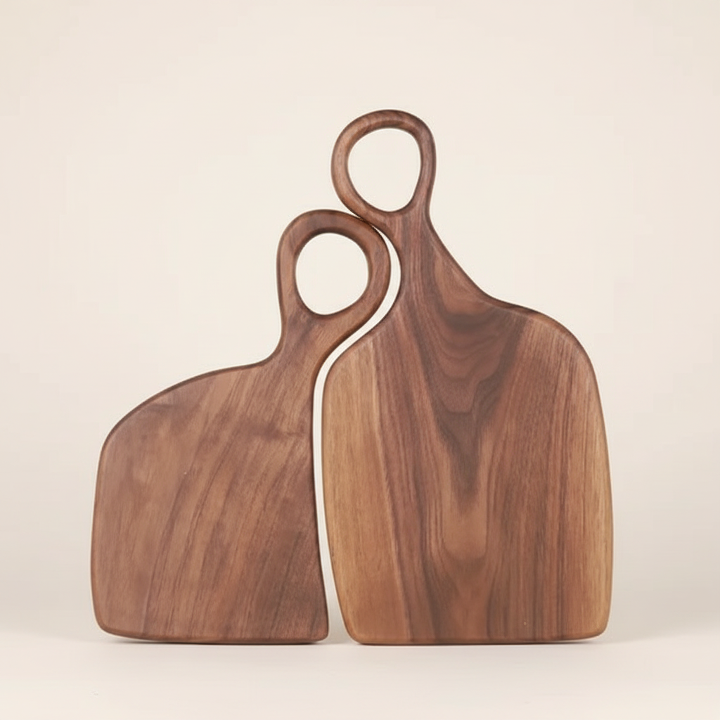 Kiyo Home - Wholesale Cutting Board - Walnut Cutting Board Duo6