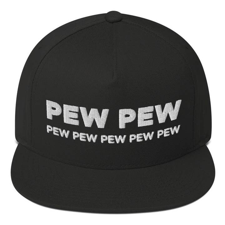 Pew Pew Snapback Cap: Embroidered Freedom & Constitutional for wholesale by PositiveParty