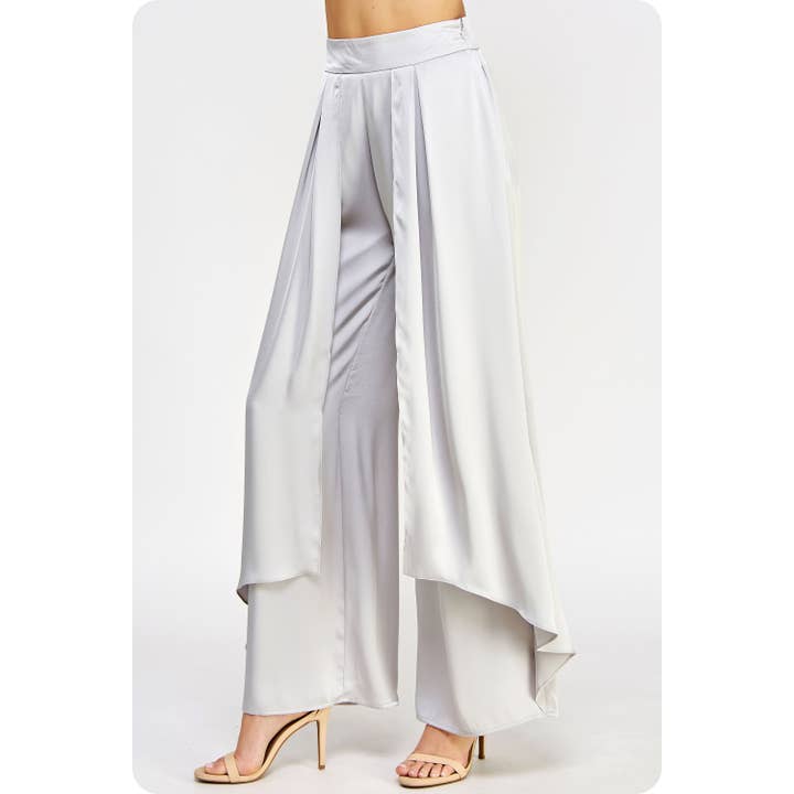 Strut & Bolt - Wholesale Pants - Women's - Overlay Wide Leg Satin Trousers16