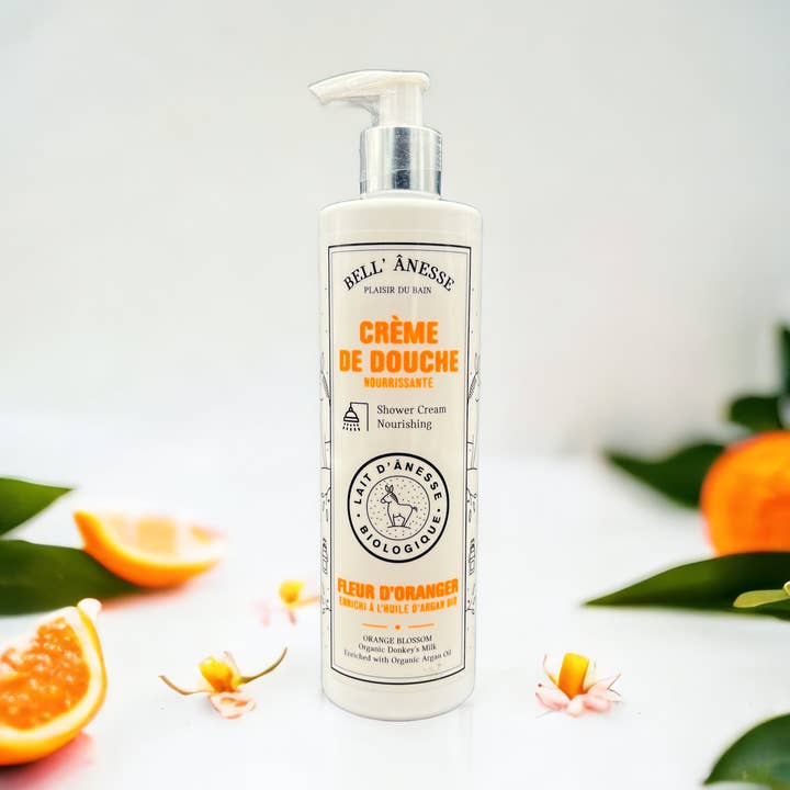 ORANGE BLOSSOM SHOWER CREAM WITH DONKEY MILK, 400ML for wholesale by Bodensee Cosmetics