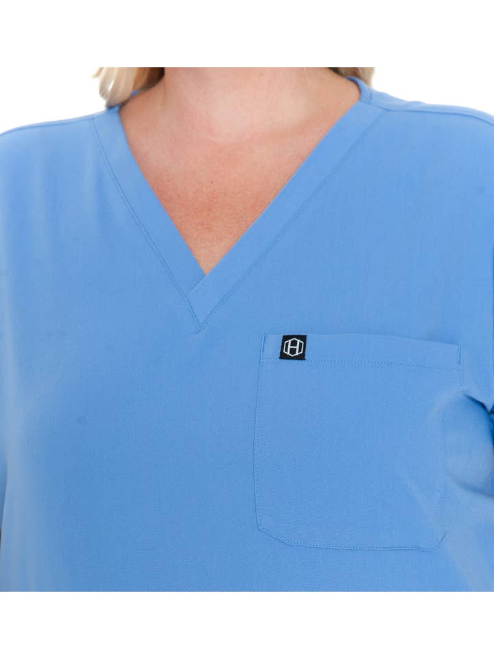 Humble - Wholesale Healthcare Uniform - Women's - Ceil Blue - Women's Basic Scrub Top15