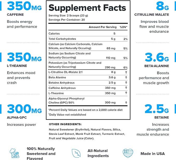 Legion Athletics, Inc. - Wholesale Protein/superfood powder - Pulse Pre Workout -  (Strawberry Margarita) 20 Serv1