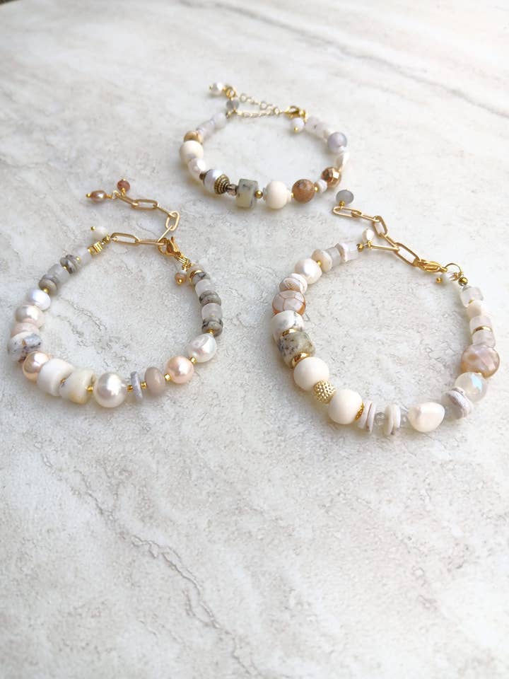 The Opal of My Eye Bracelets | Australian Opal & Quartz for wholesale by HavSolStudio