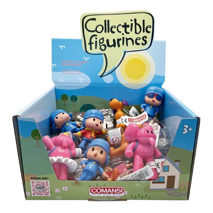 Pocoyo benodigdheden. 24 - Comansi Pocoyo speelgoedfiguur voor wholesale door Comansi