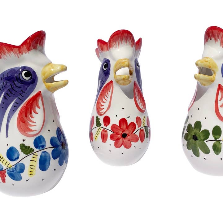 Molleni - Wholesale Jug - Traditional Italian ceramic rooster pitcher