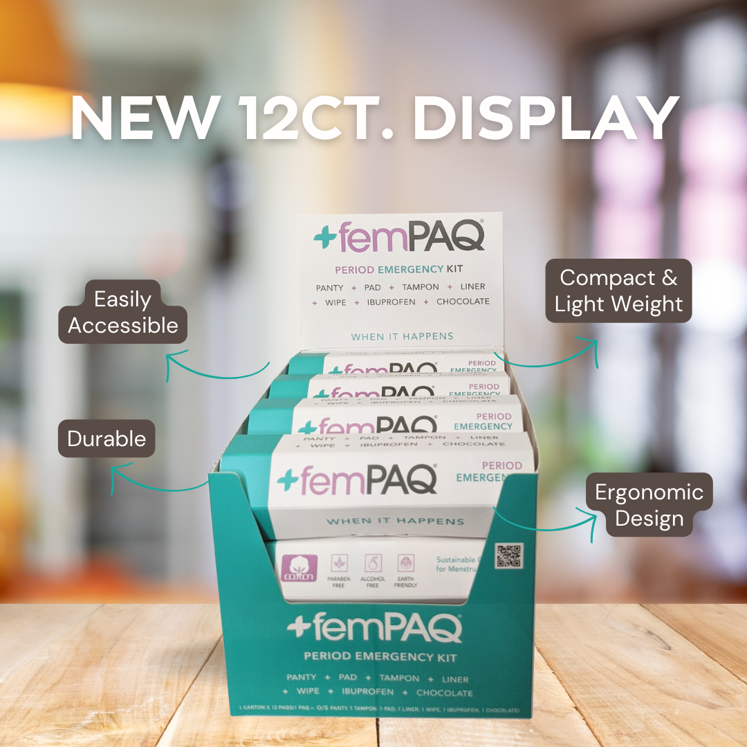 femPAQ Inc. - Wholesale Period Underwear - Women's - Period Emergency Kit (case)2