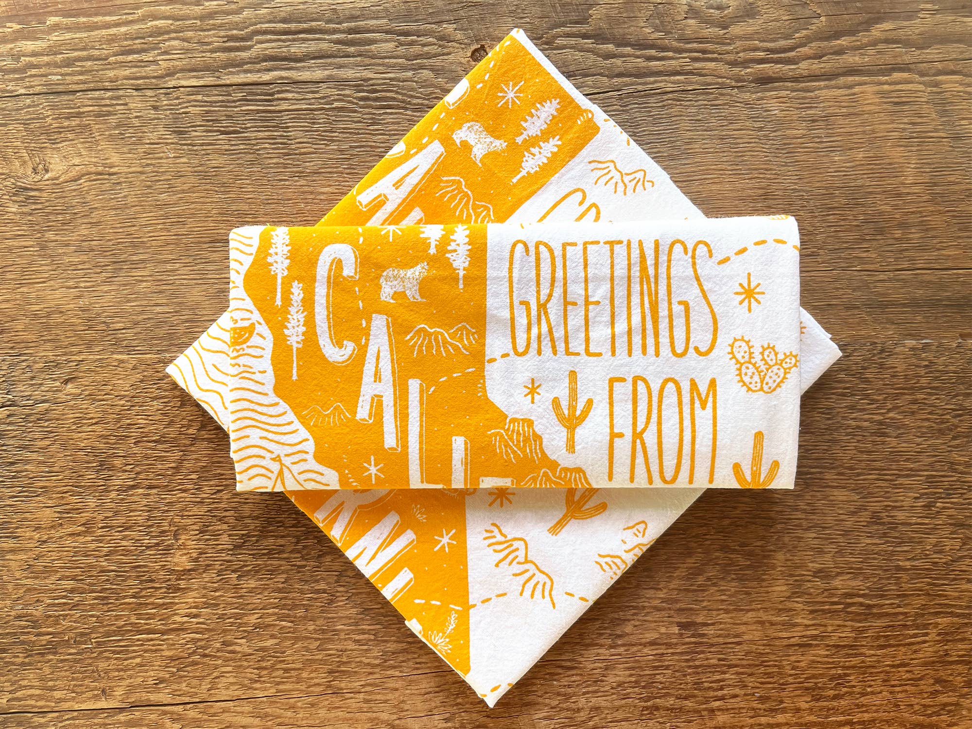 Noteworthy Paper & Press - Wholesale Tea Towel - California Tea Towel1