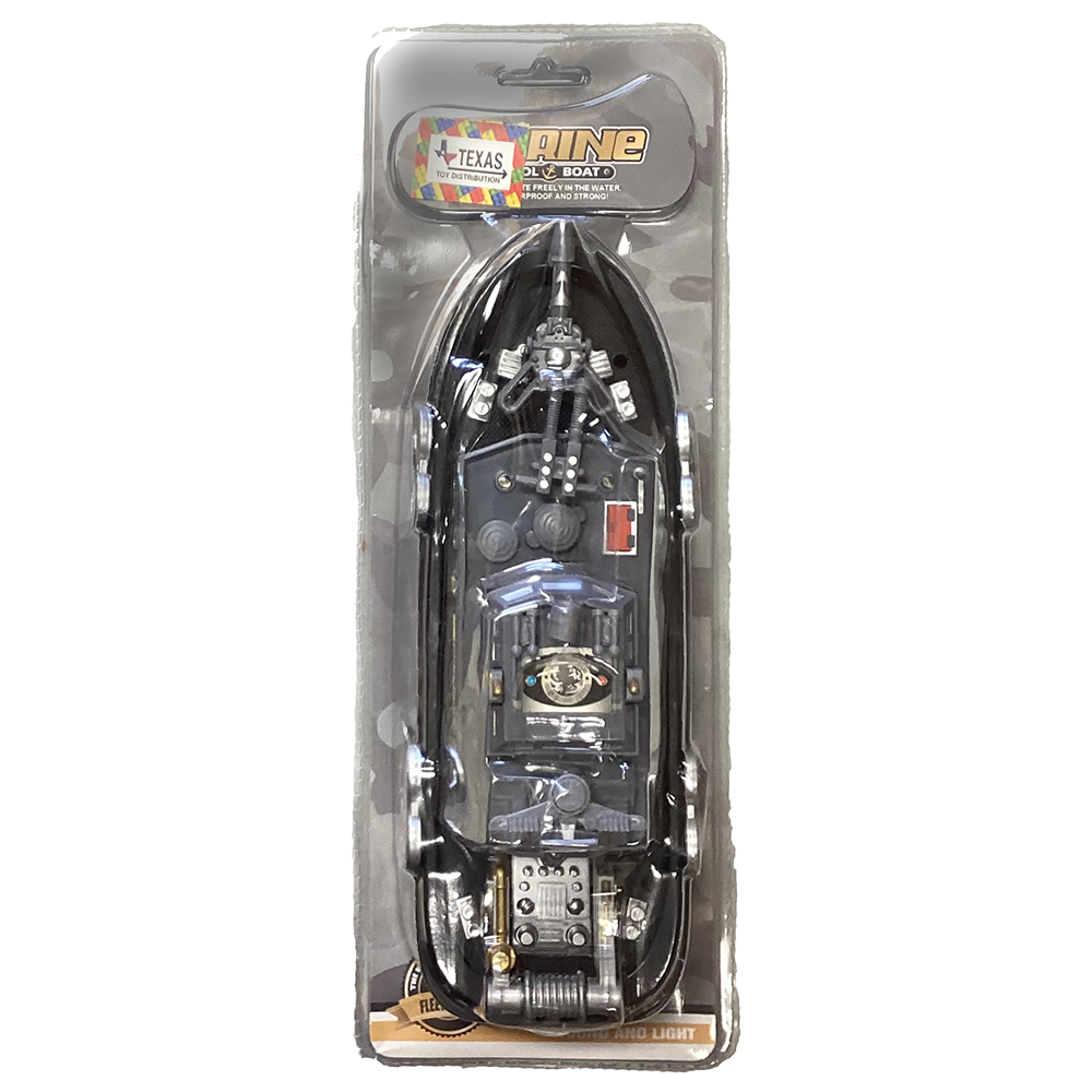 Texas Toy Distribution - Vente Lot de jouets – enfant - Jouet flottant pour bateau de patrouille maritime avec jet d'eau et sons1
