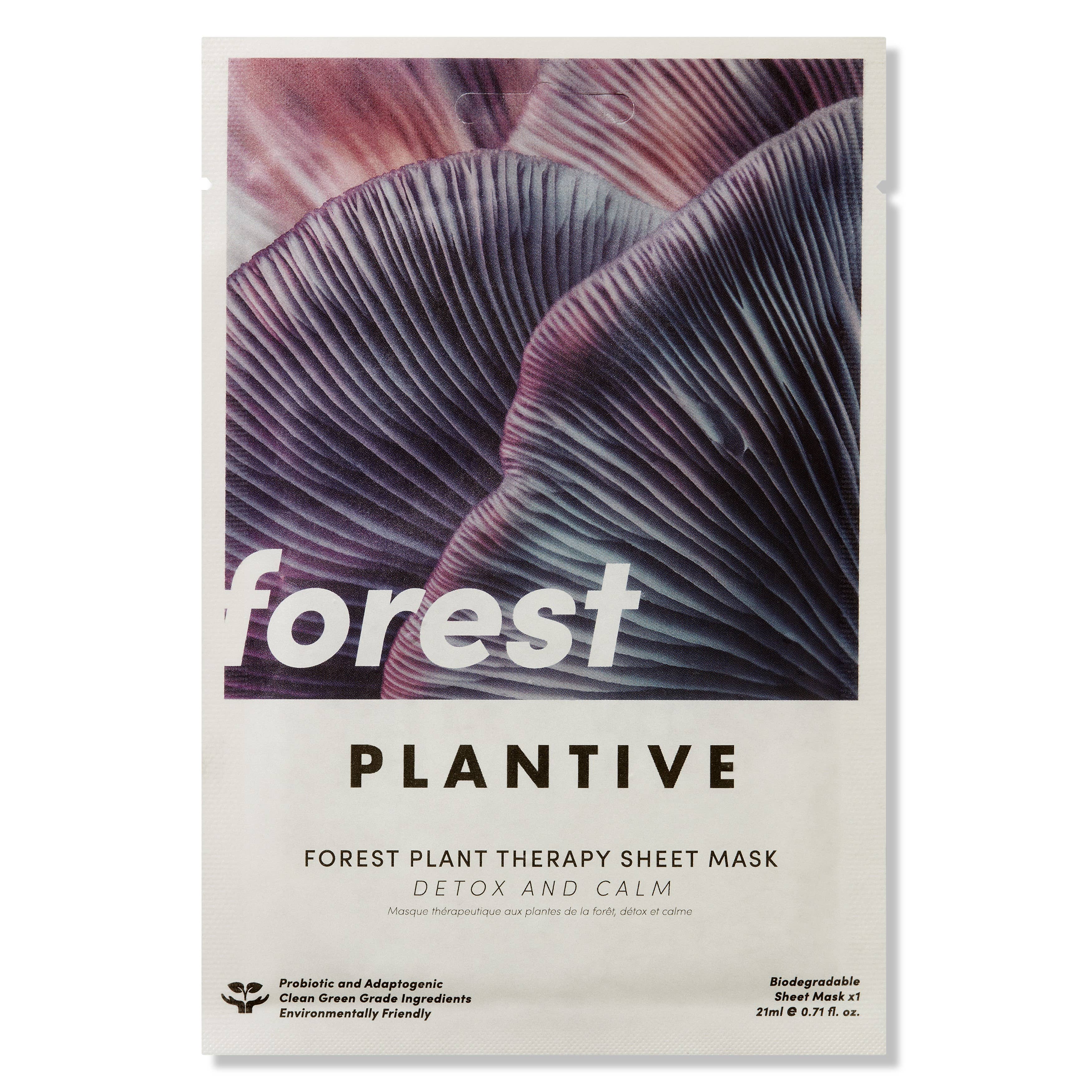 Vitamasques US - Vente Masque pour le visage - PLANTIVE Forest Plant Therapy Masque Facial Biologique Biodégradable1