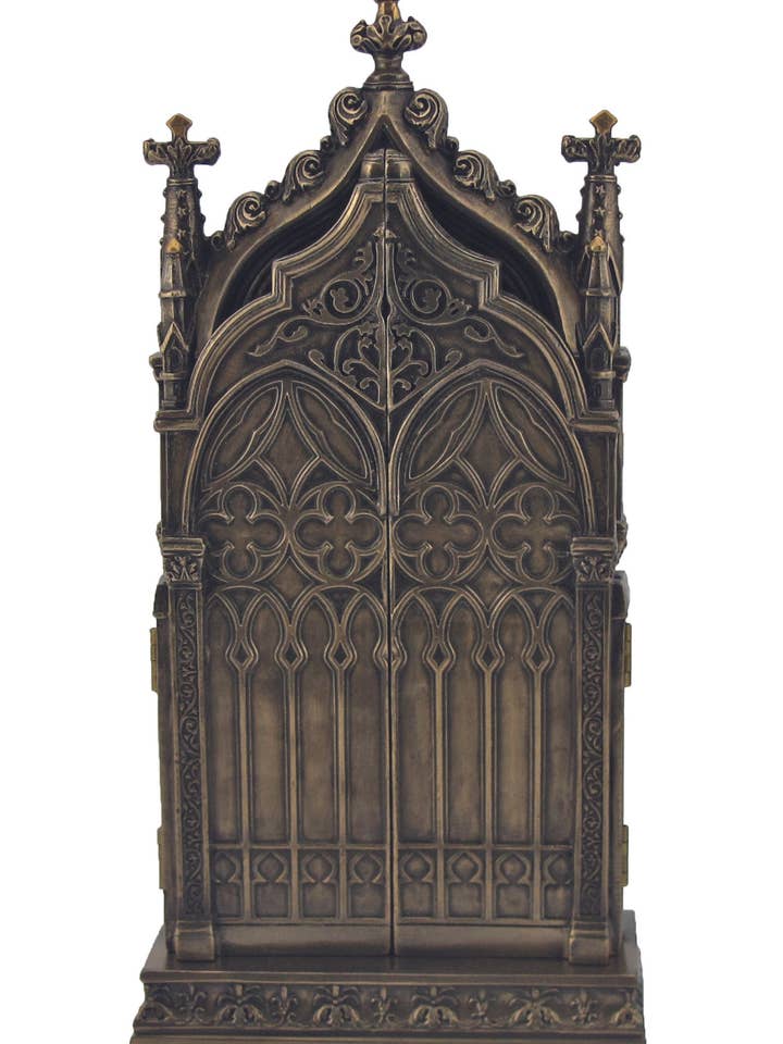 Triptyque de la Nativité en bronze coulé à froid 8x9" pour la vente par Goldscheider of Vienna