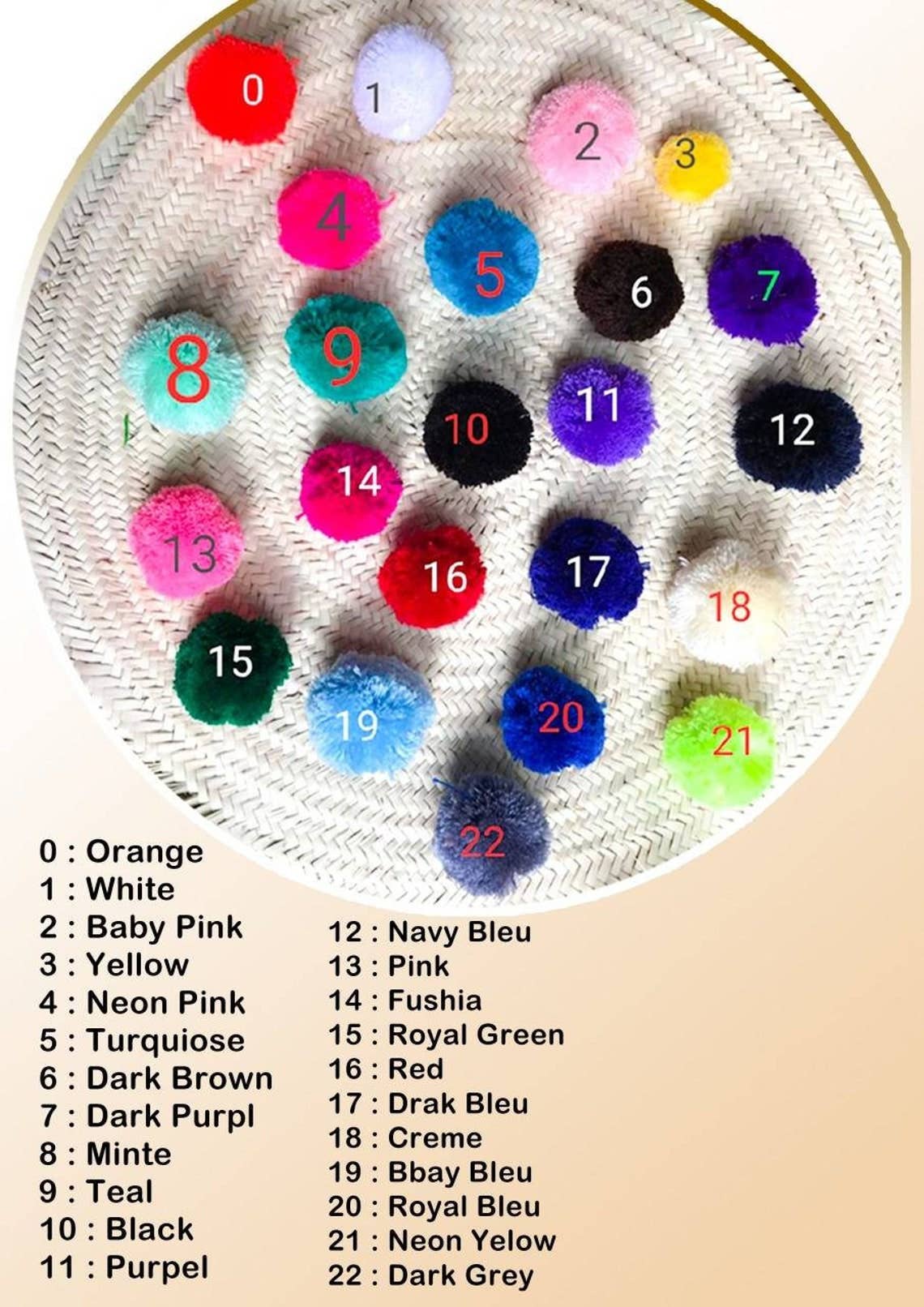 MARRAKECH METACRAFT LTD - Vente Tote bag – femme - Panier en paille marocain personnalisé avec pompon multicolore4