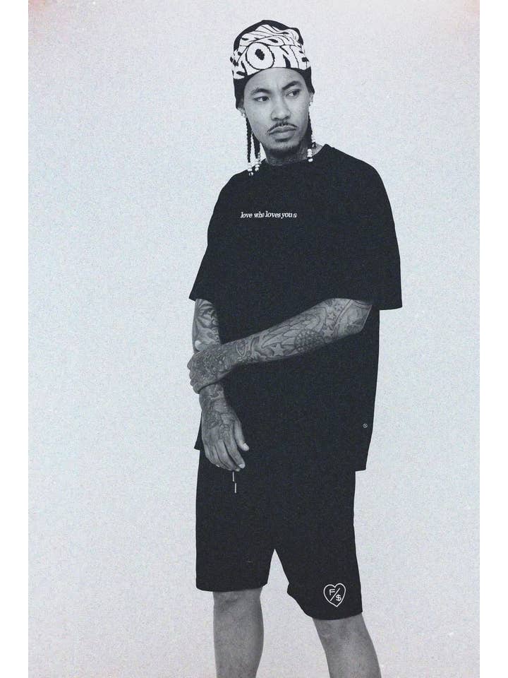 Black Love Who Loves You (Black - Shorts) for wholesale on Faire3