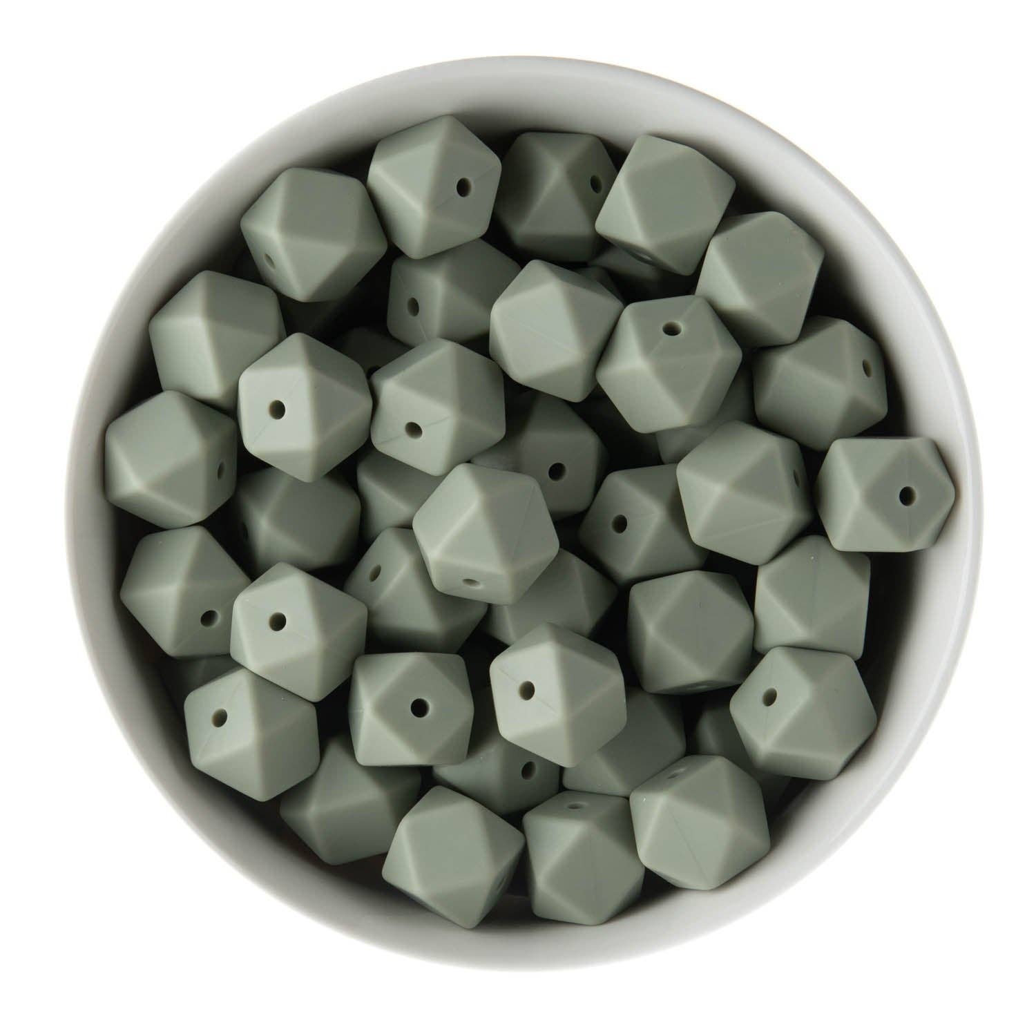 Cara & Co Silicone Craft Supply – wholesale Beads – 14mm Hexagon Silicone Beads22