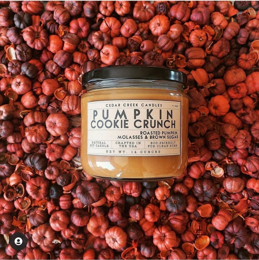Cedar Creek Candles - Wholesale Jar/Filled Candle - Soy Candle Pumpkin Cookie Crunch