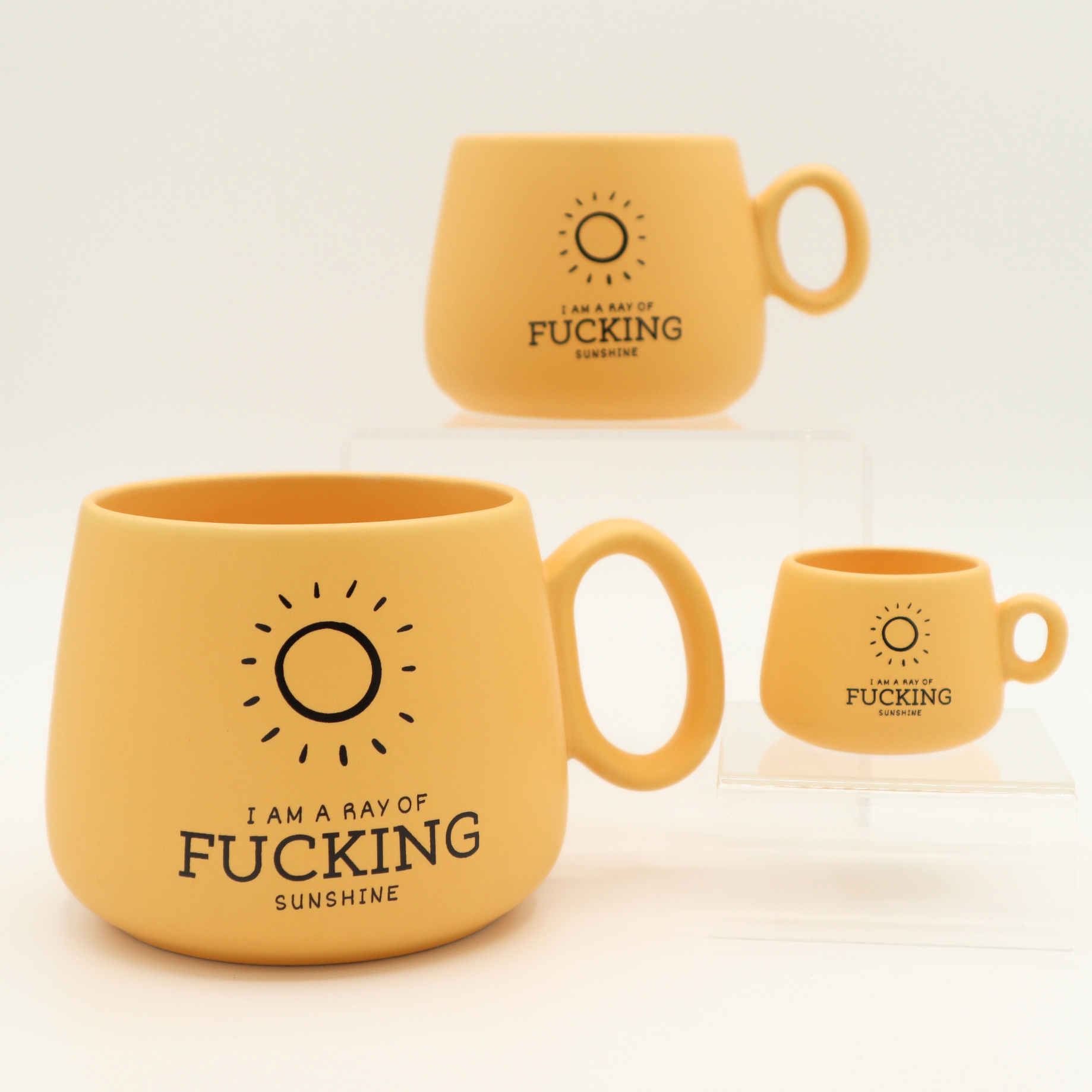 Properly Improper - Wholesale Shot Glass - Cappuccino Mug Shot Glass I Am A Ray of Fucking Sunshine2