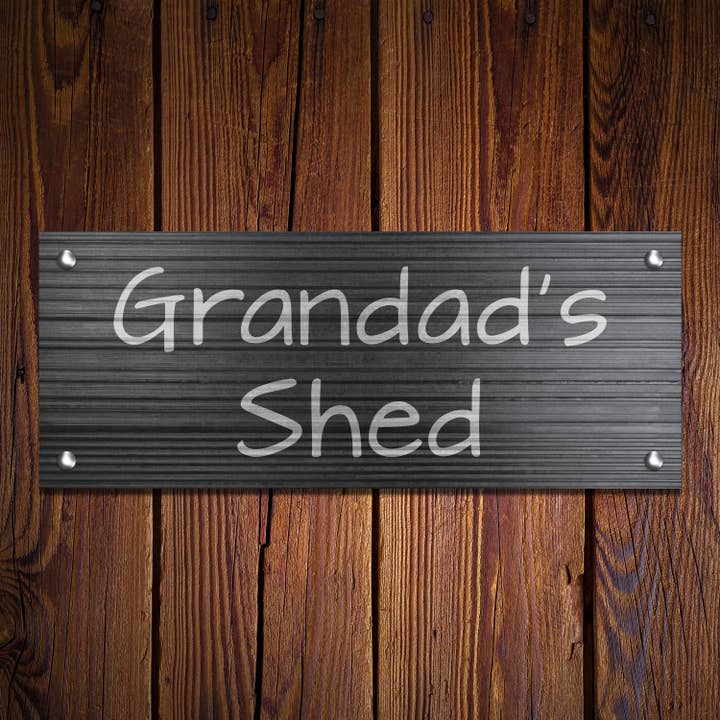 Personlig räfflad skifferskylt, bar, skjul, trädgård för wholesale av The House nameplate company