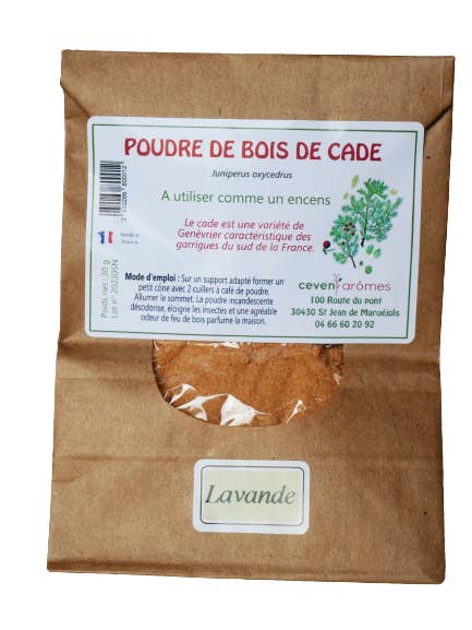 Lavender Cade Powder 30g Bag for wholesale by Céven'Arômes