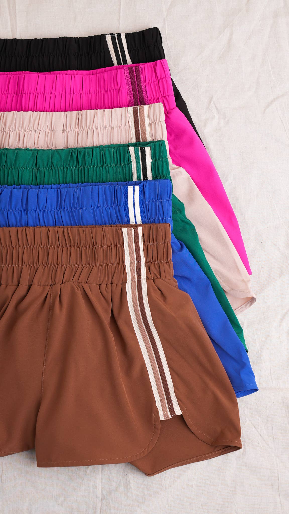 VERY J - Vente Short de sport – femme - NP70720-Shorts de sport à détails rayés31