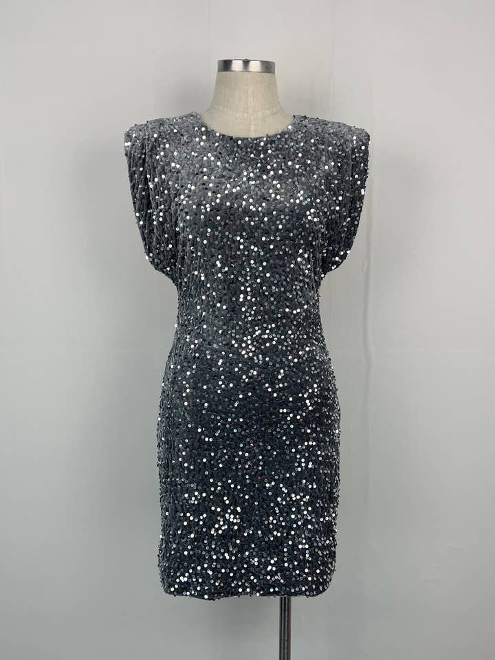 aikha - Wholesale Dress - Women's - Sequined dress (02-3574)0