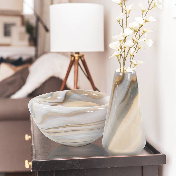 Howard Elliott on Faire - Wholesale Vase - Sand Art Tapered Glass Vase