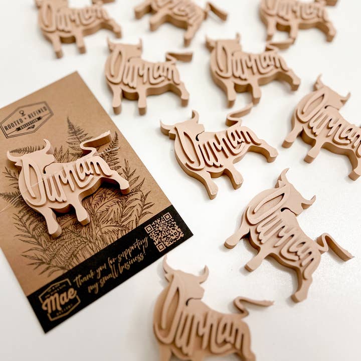 Mae Designs LLC - Wholesale Magnet - Retro Bull Durham 3D Fridge Magnet1