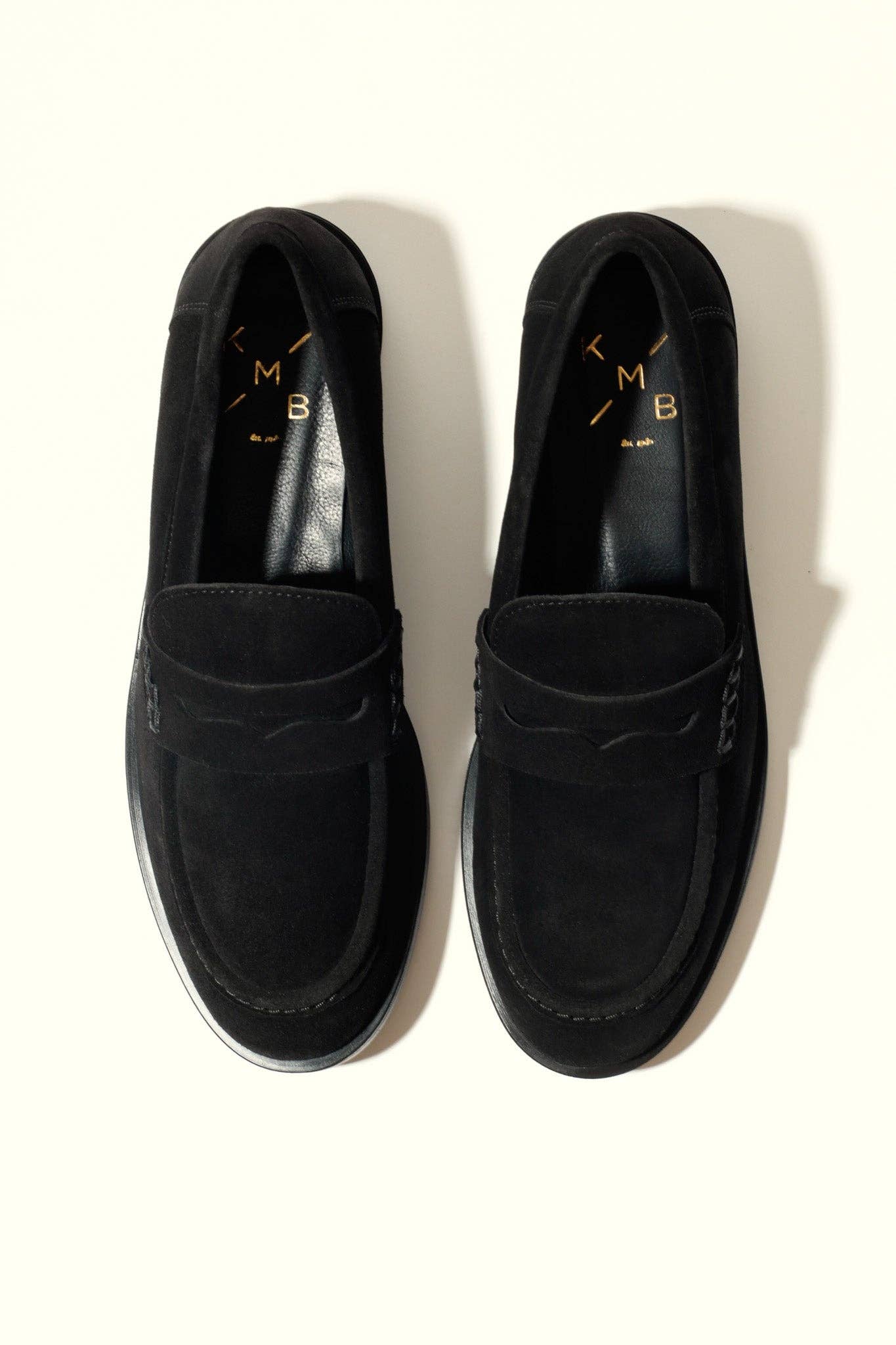 KMB Shoes - Wholesale Flats - Women's - EMILIA BLACK – Soft Leather Loafer Flats0