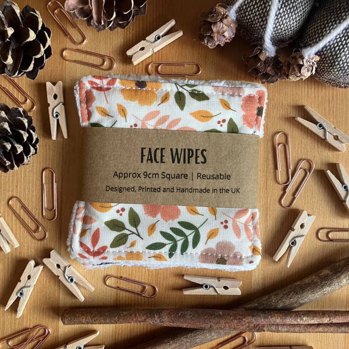 Reusable Face Wipes Autumnal Floral Pattern and other Purchase wholesale flushable wet wipes. Free returns & net 60 terms on Faire trending on Faire.