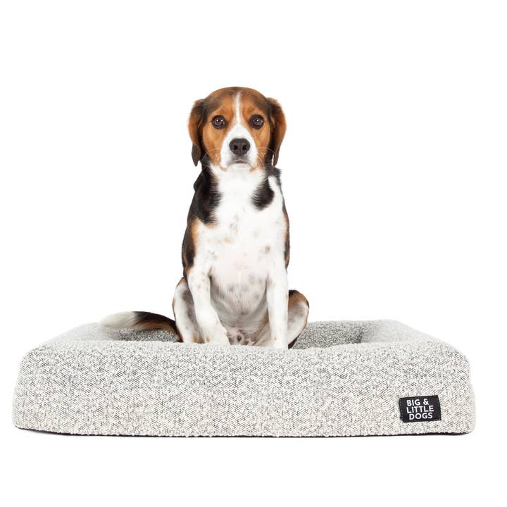 Big and Little Dogs - Wholesale Pet Bed - Dog - LUXE MEMORY FOAM DOG BED: Salt & Pepper Boucle (SMALL)15