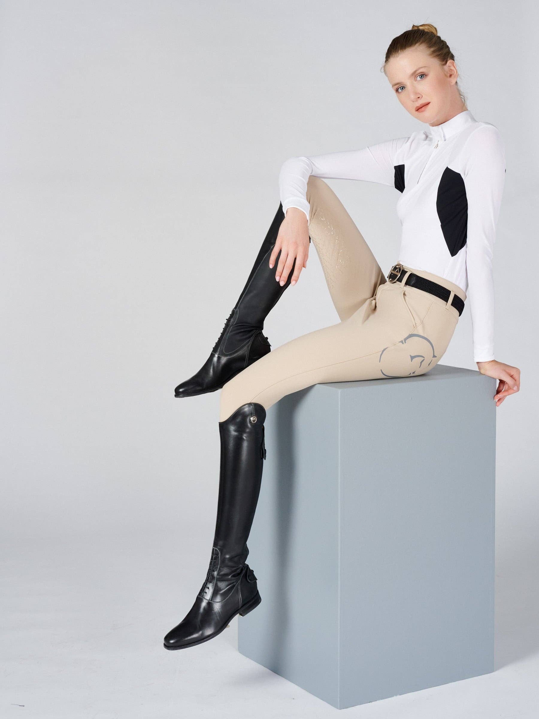 SHOW U EQ – wholesale Byxor - Dam – Molveno V Grip ridbyxor med hög midja0