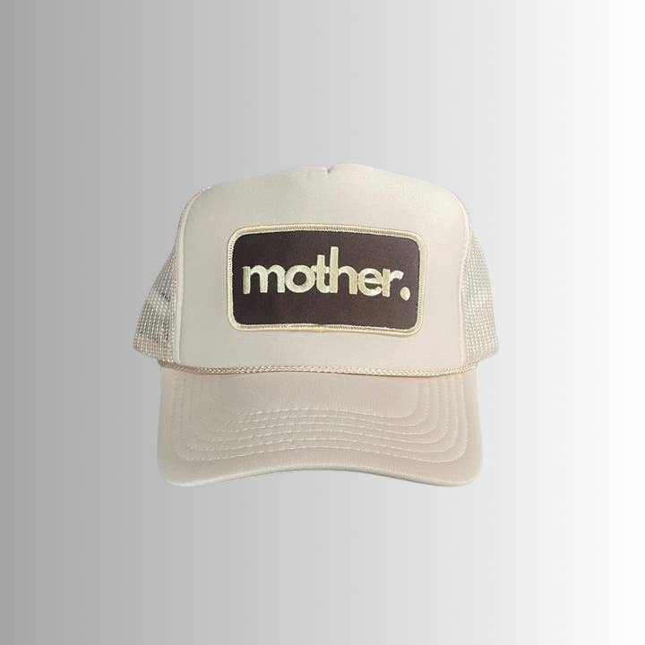Mother Patch Trucker Hat - Sand for wholesale by Mother Hats