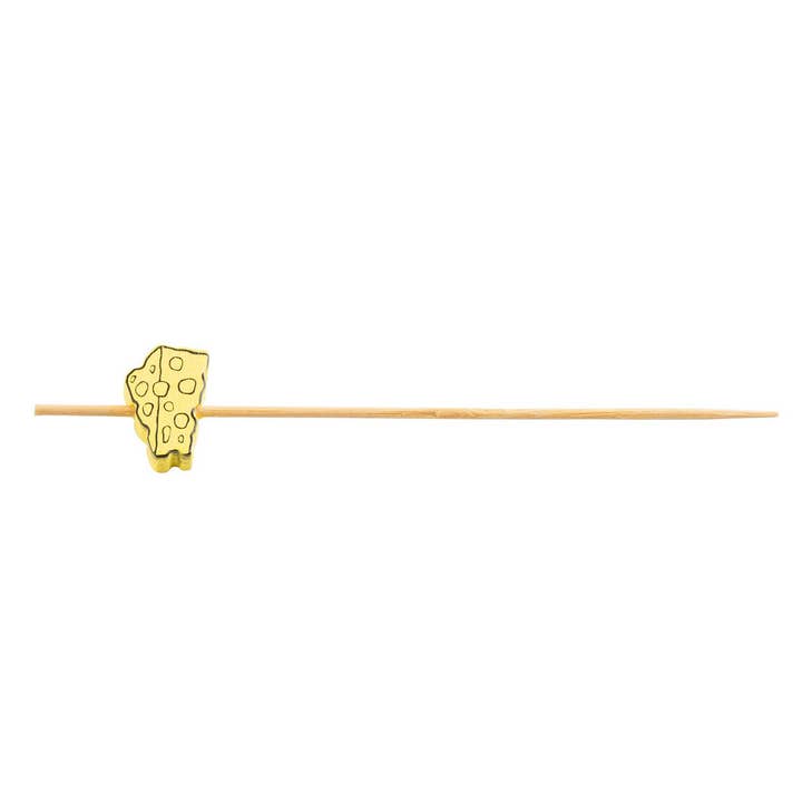 TableCraft Products Company - Wholesale Cake/Cupcake Topper - 4.5" "Cheese" Decorative Picks, Pack of 100