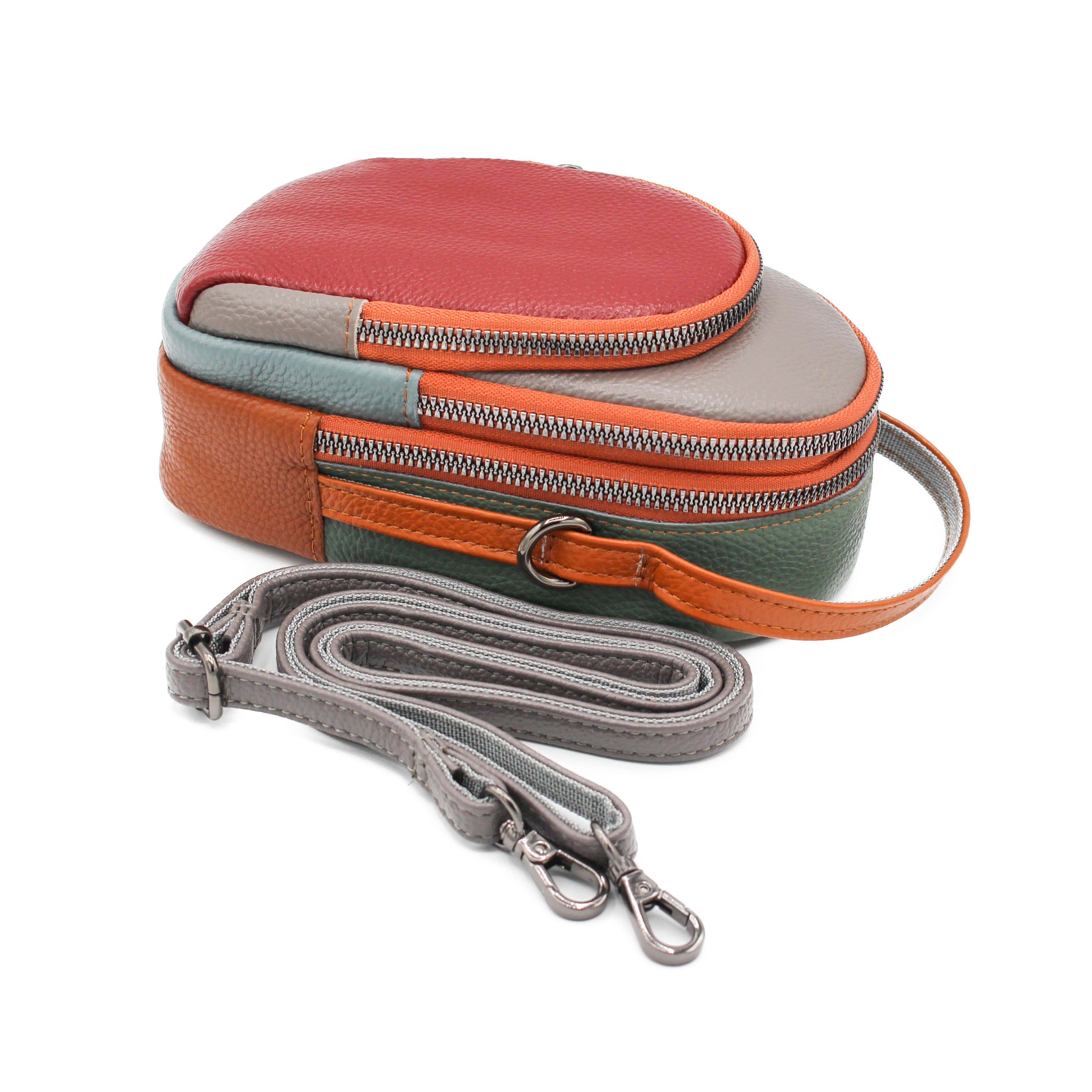 Zerimar 1942 – Engroshandel Rygsæk - Dame – Ægte læder crossbody-taske og rygsæk til kvinder, 19 x 10 x 9 cm3