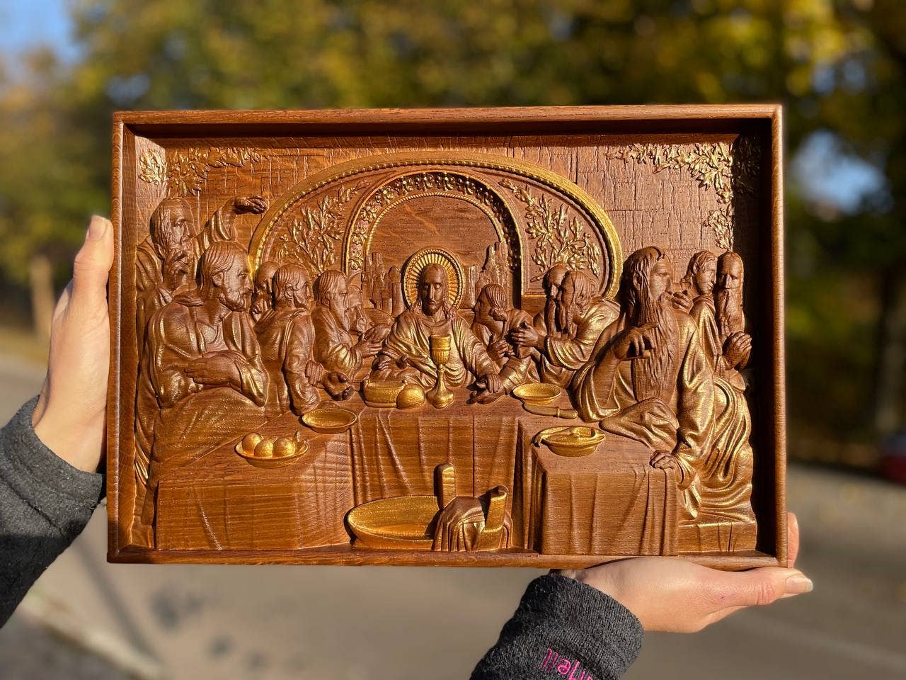 KozakWorkshop – Großhandel 3D-Wandkunst – Das letzte Abendmahl moderne Wand Holz christliche handgefertigte Kunst8