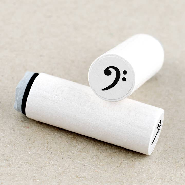 Mini stamp bass clef for wholesale by Merry and Bright