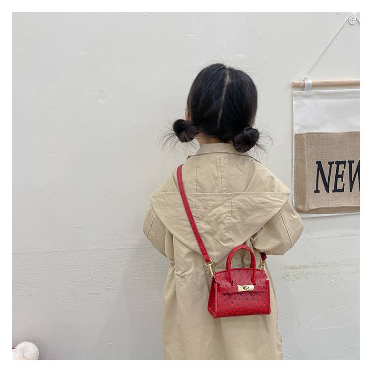 Little Trendy - Wholesale Crossbody Bag - Kids - Girls mini contrast color crossbody bag Kelly mini handbag9