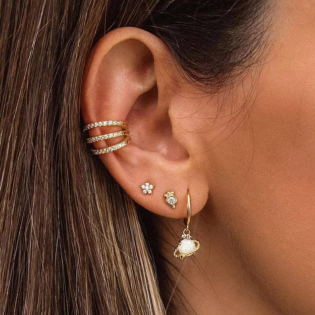 Schmuckgroßhandel – Engroshandel Enkeltøreringe – Triple Clicker Piercing | Titan1