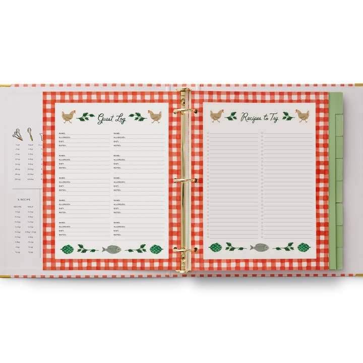 Rifle Paper Co. - Wholesale Binder - Cherry Farm Recipe Binder