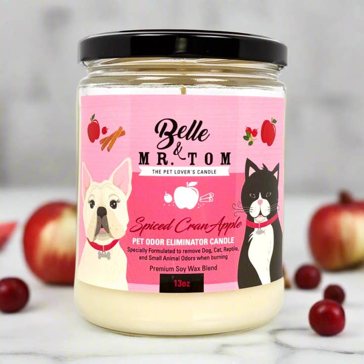 Belle & Mr. Tom - Wholesale Jar/Filled Candle - *Spiced CranApple1