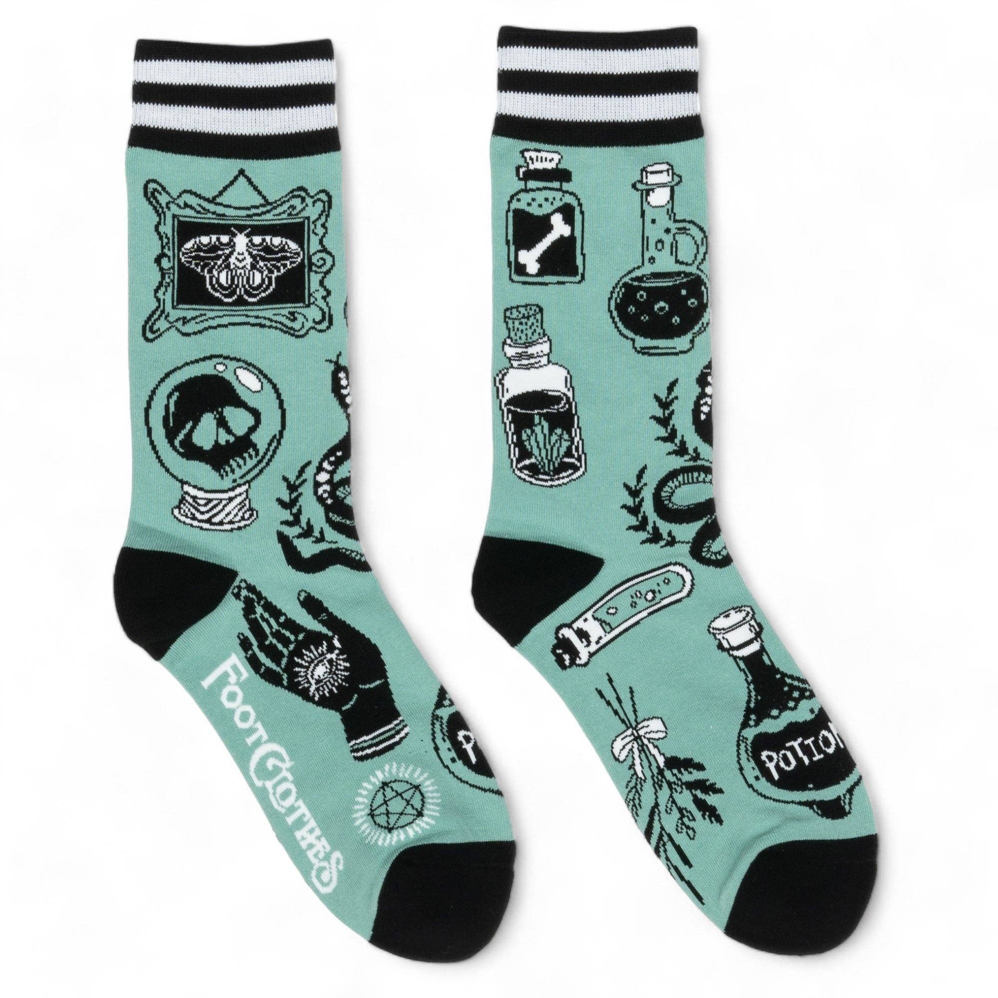 FootClothes LLC – Engroshandel Strømper - Unisex – Enchantmint crewstrømper1