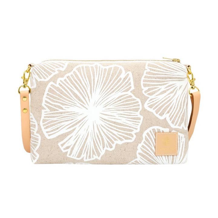 Slim Zipper Cross Body • Seaflower • White Collection for wholesale by Jana Lam