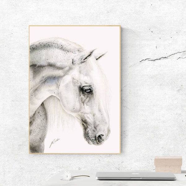 Konst: FLEA-BITEN GRÅ | Konsttryck, Väggkonst för wholesale av Deckled Edge Ltd