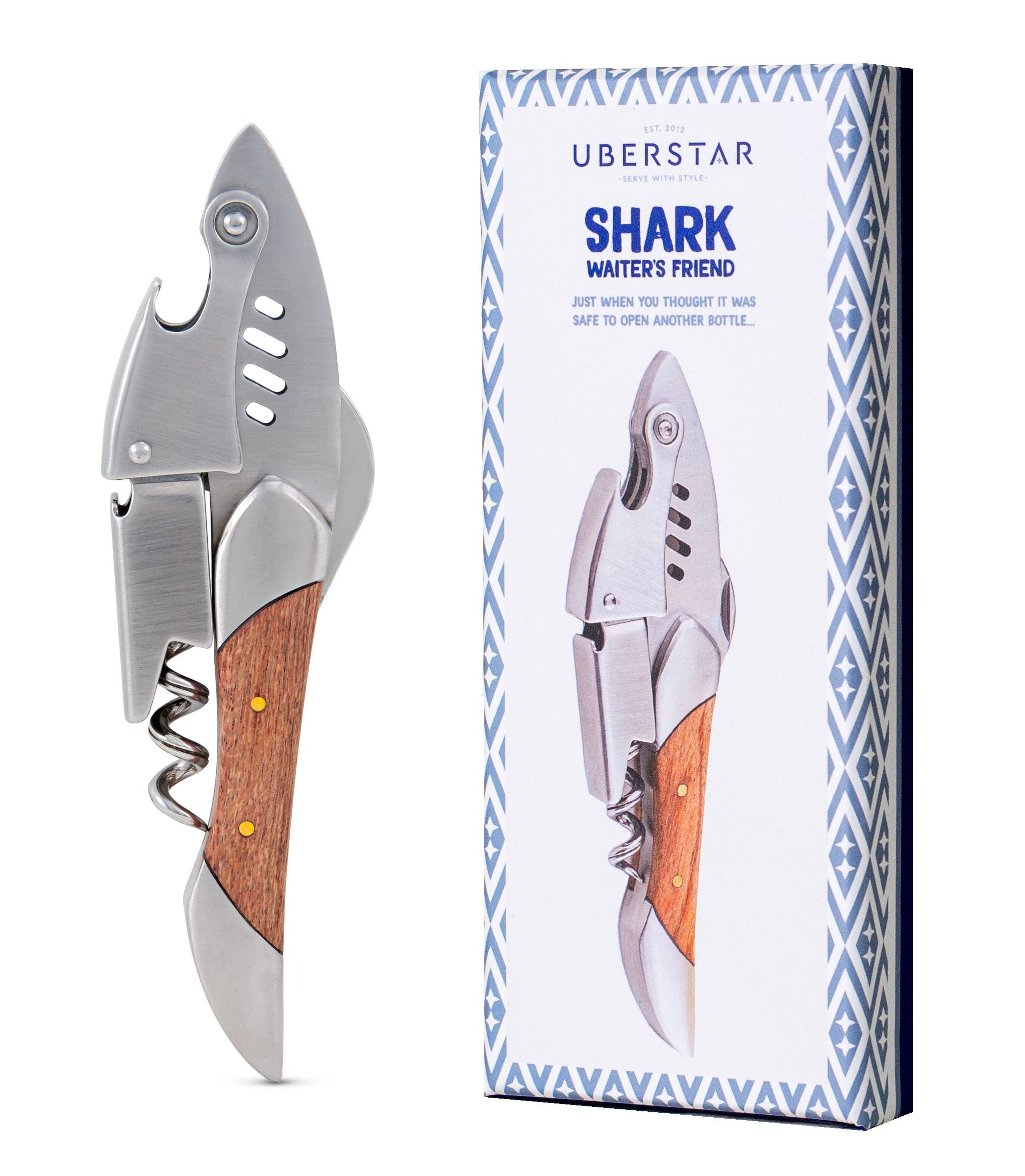 UBERSTAR – wholesale Bottle/wine opener – Shark Waiter's Friend Corkscrew0
